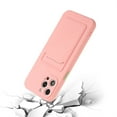 thumbnail image 3 of for iPhone 15 Pro Case with Credit Card Holder Slot TPU Soft Silicone Scratch-Resistant Slim Wallet Case Protective Cover for iPhone 15 Pro, Pink, 3 of 5