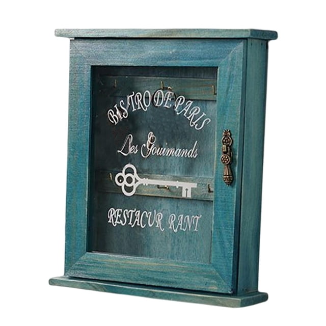 Soporte para llaves perfecl Estante rústico para llaves Madera Azul