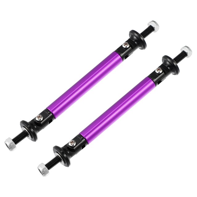 Unique Bargains 1pair 75mm 2.95' Splitter Support Rods Adjustable Front Rear Bumper Lip Splitter Strut Rod Tie Support Bars Purple