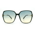 thumbnail image 5 of Womens Oversized Butterfly Rectangle Fashion Rhinestone Arm Sunglasses Green - Blue Beige, 5 of 7