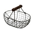 thumbnail image 5 of Cesta de almacenamiento de hierro desgastado retro creativa, cesta de frutas de cocina, cesta de pan, cesta de almacenamiento, caja de almacenamiento de escritorio artística, 5 of 5
