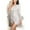 White, variant on Xysaqa Women's Fashion Sequin One Shoulder Bodycon Mini Dress Long Sleeve Cocktail Party Dresses Wrap Ruched Tie Waist Club Dresses S-3XL