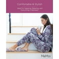 thumbnail image 5 of MeMoi Women's 2 Piece Purple Blossom Long Sleeve and Tapered Pant Pajama Set - Womens - Female, Small, Purple, 5 of 7