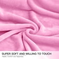 thumbnail image 2 of Homieway Large Pink Bed Blankets,Soft Twin Size Blanket for Sofa Couch, All Season Lightweight Microfiber Fluffy Flannel Fleece Throw Blanket,60" x 80", 2 of 7