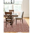 thumbnail image 5 of Unique Loom Outdoor Trellis Collection Area Rug - Tribal Trellis (5' 3" x 8' Rectangle Rust Red/Ivory), 5 of 7