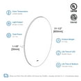 thumbnail image 4 of Blossom Kitchen and Bath Smart Bathroom LED Mirror with Antifog, Dimmer, Adjustable Color Temp Round 32 Inch Clear, 4 of 5