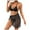 Black, variant on Huowey New Swimsuit Women Mesh Skirt Tether Bikini Vacation Beachwear Honeymoon Cruise Trendy Wear