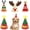 Small Christmas A, variant on 5 count Christmas Hats Cute Cats Party Hats Pet Set Dogs Santa Hats Puppies Kittens Accessories Costumes. (Small Christmas A)