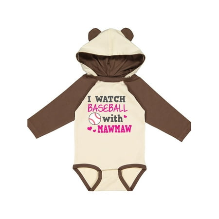 

Inktastic I Watch Baseball with My Mawmaw Gift Baby Boy or Baby Girl Long Sleeve Bodysuit