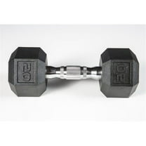 York Barbell 37007 York Premium Pvc Hex Dumbbell with Chrome Ergo Handle -20 lbs