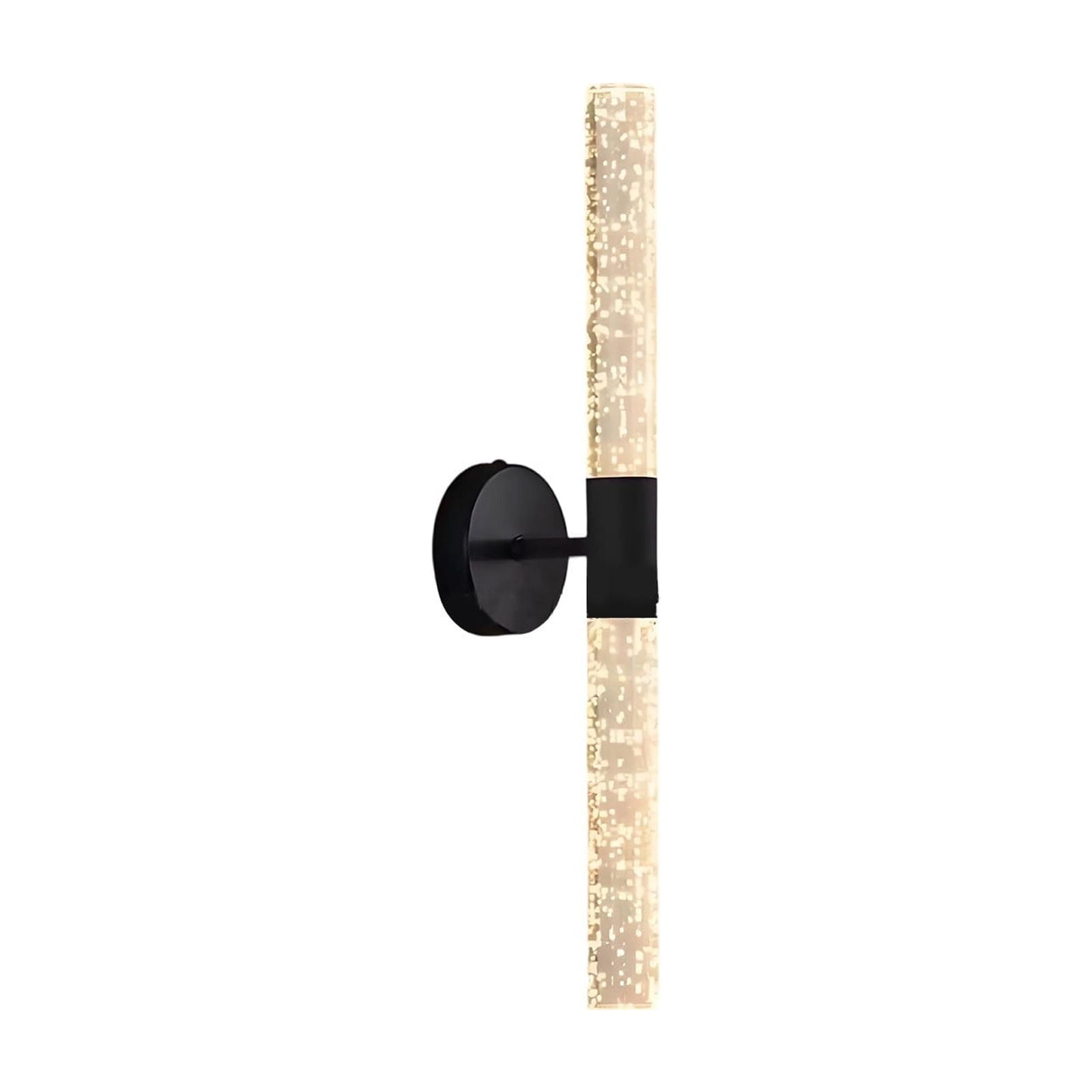 Euaioeiu Modern LED Wall Sconce with Up Down Light,Black Gold Dimmable Bathroom Vanity Light Fixture for Makeup Mirror, Horizontal Vertical Mount,Living Room Bedroom Corridor Hotel Entryway Decor