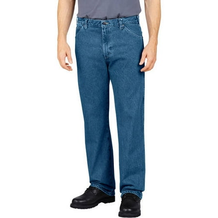 genuine dickies men's regular fit straight leg flat front pant