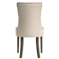 thumbnail image 3 of Beige Solid Pattern Tufted Back Parson Chairs (Set of 2) / Blend Well in Dining Room, 3 of 4