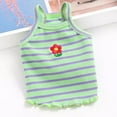 thumbnail image 2 of Adorable Pet Clothes for Cats & Small Dogs - Charming Spring & Autumn Wear Embroidered Striped Vest, 2 of 2