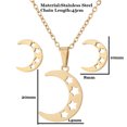 thumbnail image 4 of PVCS Women's Fashion Pendant Earring Set Color Clavicle Necklace Exquisite Earrings, 4 of 4