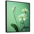 thumbnail image 2 of Designart "Blissful Simplicity Of Flora Petals II" Flowers Floater Framed Canvas Art Print, 2 of 5