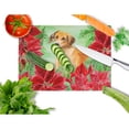 thumbnail image 2 of Rhodesian Ridgeback Poinsettas Glass Cutting Board Large, 2 of 2