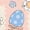 BLUSH, variant on Disney - Characters Easter Stamp Grid Cropped Graphic T-Shirt