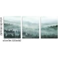 thumbnail image 6 of 3 Piece Wall Art for Living Room Misty Forests Print Picture Framed Canvas Artwork Wall Decor for Bathroom Bedroom Modern Room Landscape Decorations Size 12x16 inches x 3 Panel Ready to Hang, 6 of 6