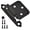 1/2" Overlay Matte Black, variant on 50 Pack 25 Pairs 1/2" Overlay Cabinet Door Hinges - Oil Rubbed Bronze Self Closing Hinges