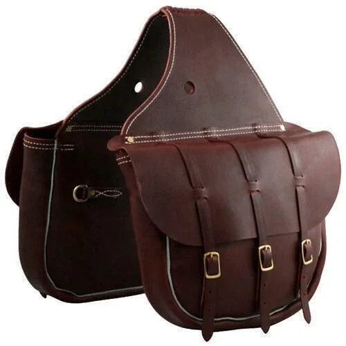 Western Leather Saddle Bag