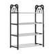 thumbnail image 2 of Zapatero para armario, zapatero, organizador de almacenamiento con 4 niveles, estantes de metal para dormitorio, armario, entrada, dormitorio, zapatero, 2 of 7
