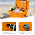 thumbnail image 5 of 25QT Portable Insulated Hard Cooler with Bottle Opener Cup Holder and Fishing Ruler for Beach Camping Travel, 5 of 7