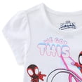 thumbnail image 4 of Marvel Spider-Gwen Spidey Miles Morales Short Sleeve T-Shirt and Shorts Set (Girls), 2 Piece Set, Sizes 2T-7, 4 of 8