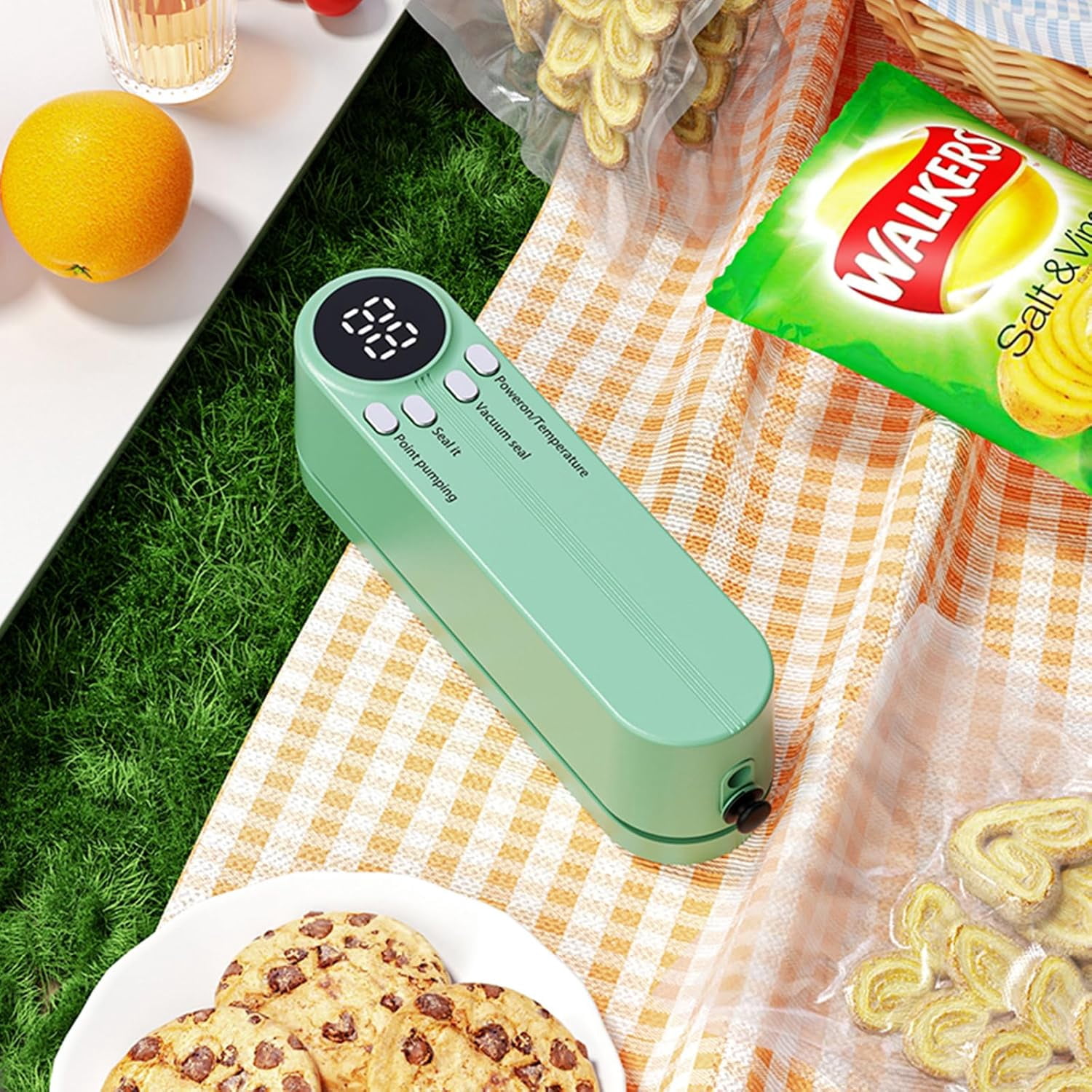 Vacuum Sealer Vacuum Packaging Machine Portable Vacuum Machine Green