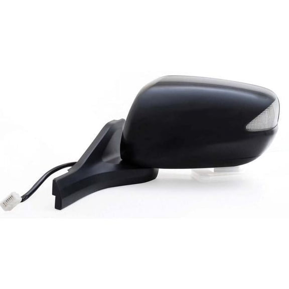 63598H - Fit System Driver Side Mirror for 10-14 Honda Insight EX Model, black, PTM cover, w/ turn signal, foldaway, Heated Power