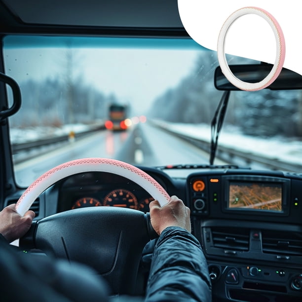 Funda para volante de coche Funda de cuero para manillar Funda de cuero para volante