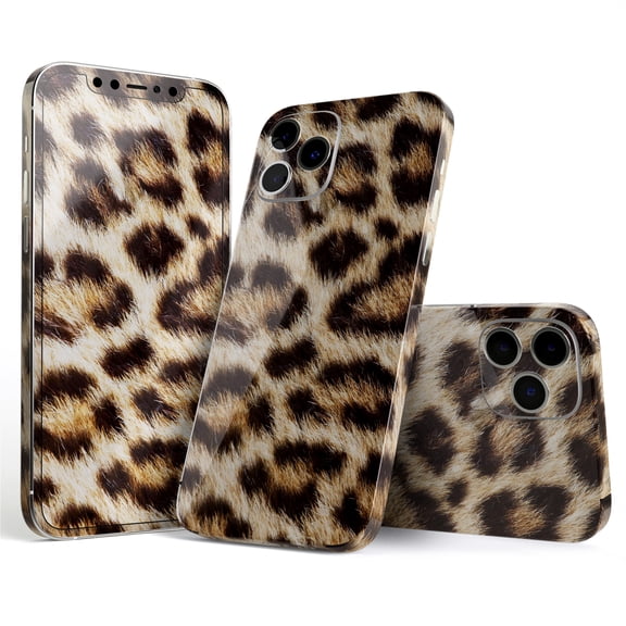 DesignSkinz Leopard Furry Animal Hide Full-Body Skin Decal Wrap Cover for iPhone 16