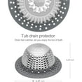 thumbnail image 2 of LEKEYE Drain Hair Catcher/Bathtub Drain Cover/Drain Protector for Pop-Up & Regular Drains(Patented Product), 2 of 7