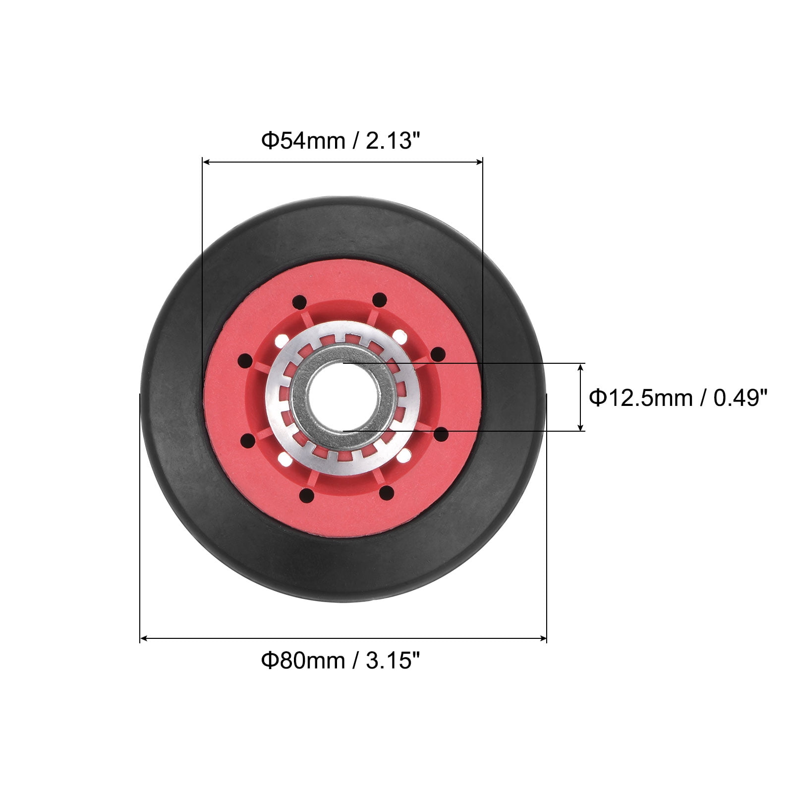 4 Set Dryer Drum Roller Replacement Part for Replaces AP6019303 8536973 W10314173 W10314171 WPW10314173