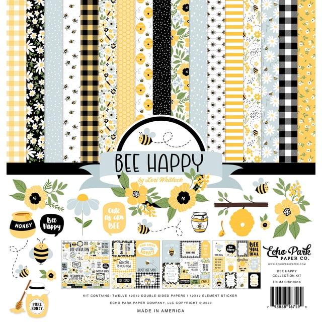 Kit de colección Echo Park Bee Happy 30x30 cm