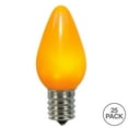 thumbnail image 2 of Vickerman C7 Ceramic LED Yellow Twinkle Bulb  Nickel Base,  130V .96 Watts, 25 Bulbs per Pack, 2 of 2