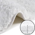 thumbnail image 2 of Bath Rugs for Bathroom Non Slip, Microfiber Washable White Large Bathroom Mat, Absorbent Shaggy Shower Floor Mat, Bath Rug Runner 24"X47", 2 of 4