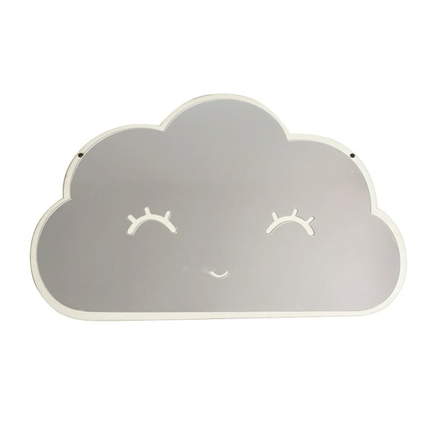 Pegatinas de pared de espejo acrílico DIY Decoración creativa Moda tridimensional Nube