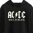 thumbnail image 3 of ACDC - Glow In The Dark - Back In Black - Juniors Cropped Pullover Hoodie, 3 of 5