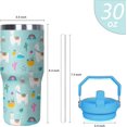 thumbnail image 2 of Llama Tumbler with Handle and Flip Straw for Women Men, 30oz Cute Alpaca Stainless Steel Insulated Cup, Water Bottle Travel Coffee Mug, Gifts for Animal Lovers, 2 of 6
