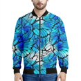 thumbnail image 4 of Chaquetas con estampado 3D de mariposas e insectos de colores para hombre, ropa holgada, sudadera informal, chaqueta bomber con cremallera, ropa de calle, abrigo, 4 of 5
