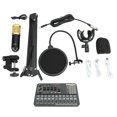 thumbnail image 2 of Paquete De Equipos De Podcast, Auriculares Duales Transmisión OTG Tarjeta De Sonido En Vivo De Metal Micrófono De Condensador De 1200 MAh Para Guitarra Para Teléfonos Celulares, 2 of 7