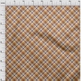 thumbnail image 4 of oneOone Cotton Silk Mustard Yellow Fabric Check Craft Projects Decor Fabric Printed By The Yard 42 Inch Wide, 4 of 4