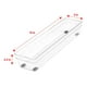 thumbnail image 3 of Bandeja de almacenamiento de cajones de plástico Glad – Contenedor organizador resistente para el hogar, cocina, baño, dormitorio, oficina | Pies antideslizantes, 13" x 3", transparentes, 3 of 5