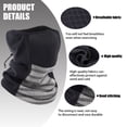 thumbnail image 3 of Sponeed Balaclava Neck Gaiter Half Face Mask Windproof Light Gray Neck for Men Women, 3 of 6
