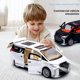thumbnail image 2 of Coche de juguete de inercia para niños con iluminación, simulación de sonido, modelo de coche comercial, regalo para niño, coche de juguete, regalo de vacaciones para niños,BLANCO, 2 of 5