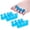 Blue 2 pairs, variant on YUNOVA 2 Pairs Pedicure Toe Separators,Toe Separators for Nail Polish, Toe Nail Separator, Repeatable Washable Toenail Dividers to Relieve Orthopedic Bunion