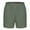 Olive Green, variant on WREESH Men's Gym Workout Shorts 5 Inch Shorts Casual Solid Color Shorty Shorts Elastic Waist Sports Fitness Shorts Black