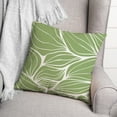 thumbnail image 3 of Creative Products Green Leaf Lines 18x18 Indoor / Outdoor Pillow, 3 of 3