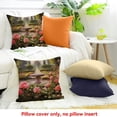 thumbnail image 4 of FCXZI Square Cushion Cover Roses Pillow Case for Home Sofa Couch 24x24in, 4 of 5